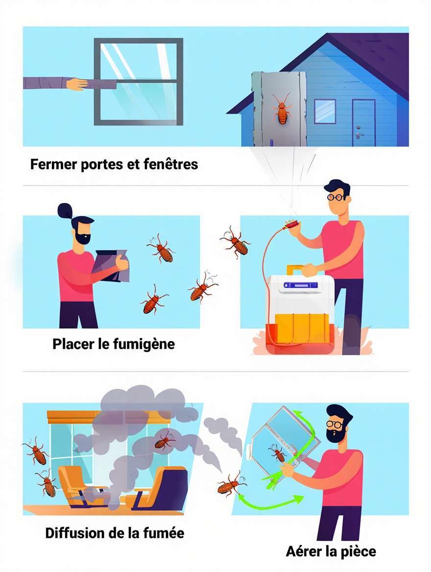 Comment utiliser un fumigène anti-cafard ? 