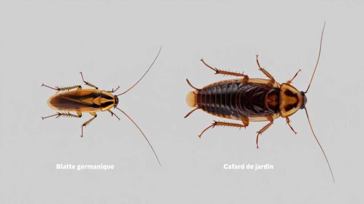 Blatte germanique vs cafard de jardin