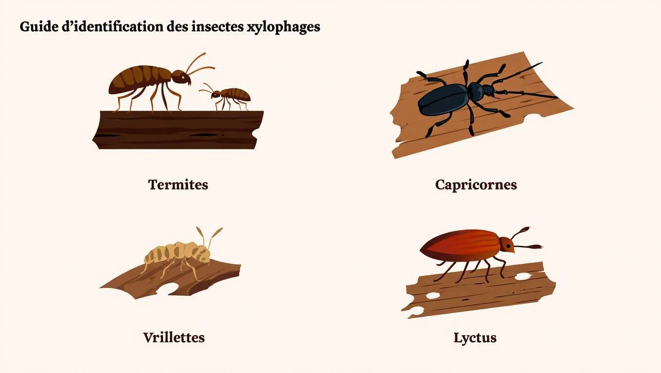 Différencier les insectes xylophages rapidement