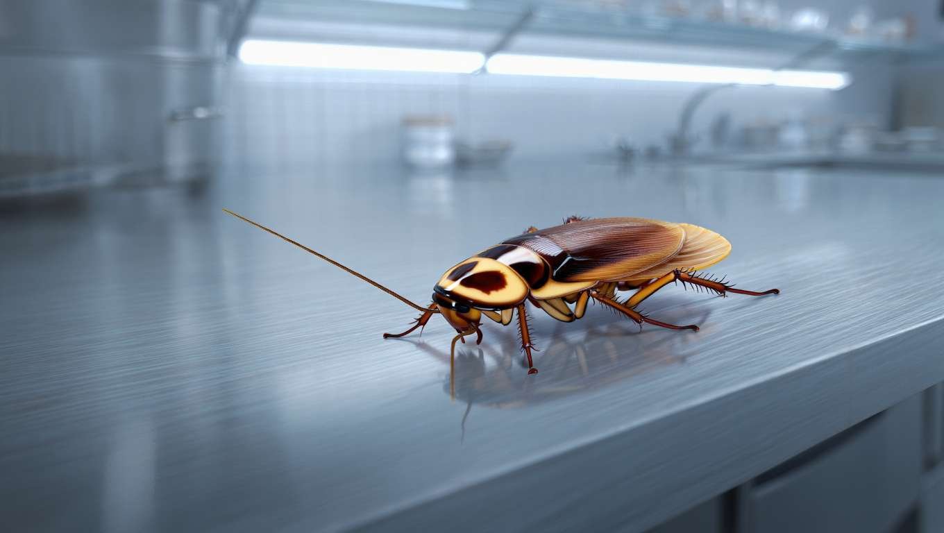 Cafards dans un restaurant 