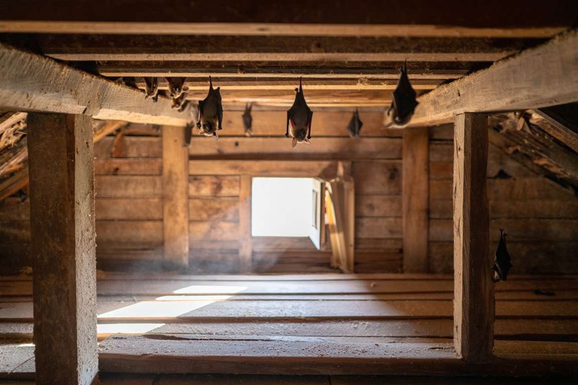 Chauves-souris dans le grenier 